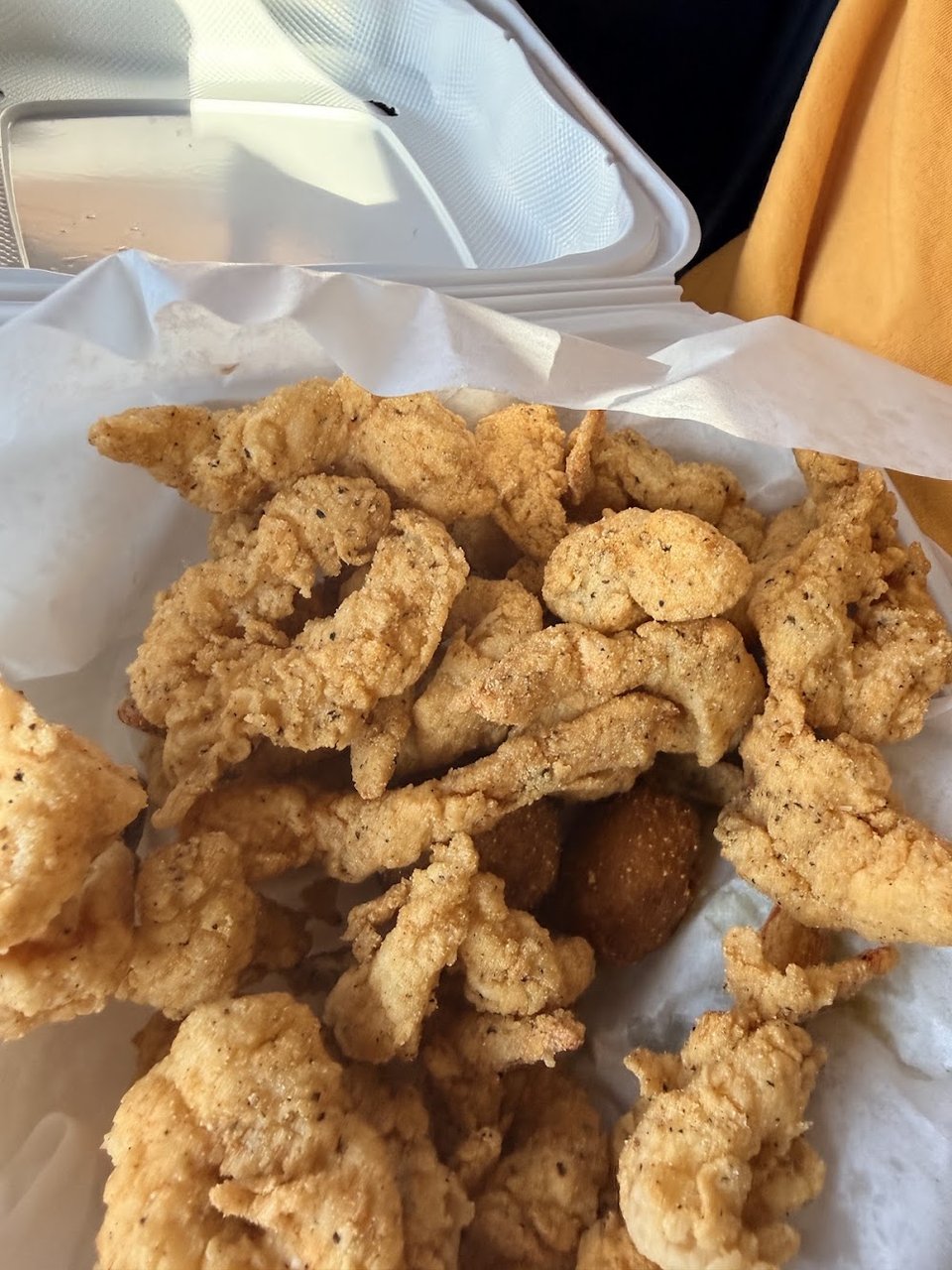 Fried Shrimp and Hushpuppies