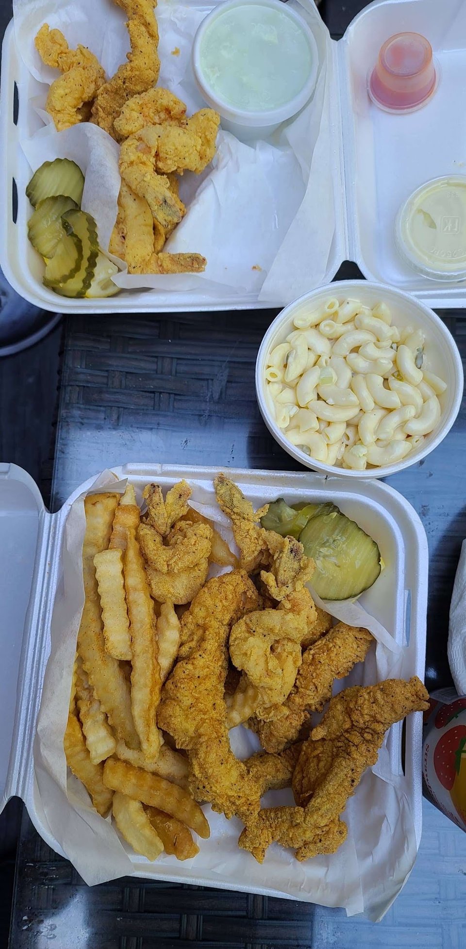 Red Snapper and Fried Shrimp